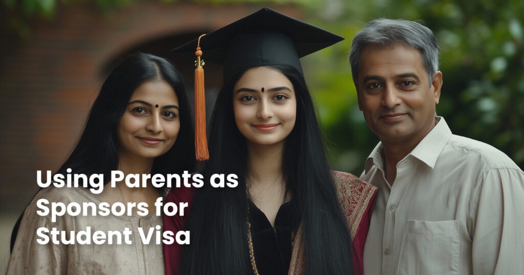 parents as sponsor for student visa